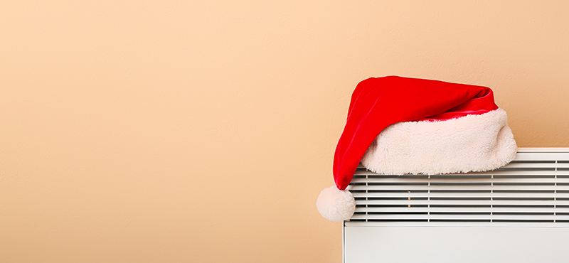 Santa hat on a vent