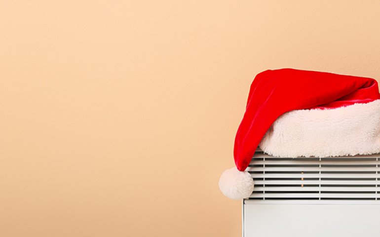 Santa hat on a vent